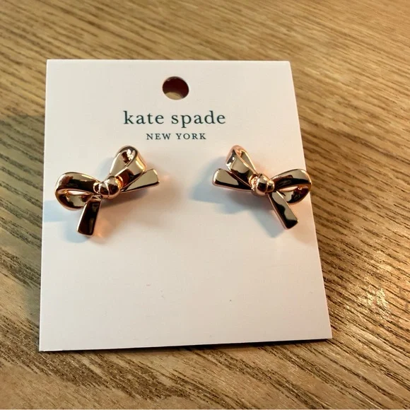 Kate Spade Skinny Mini Bow Studs - Picture 5 of 6